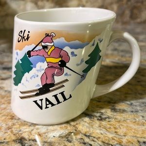 Vintage Vail Ski Country Slanted Mug